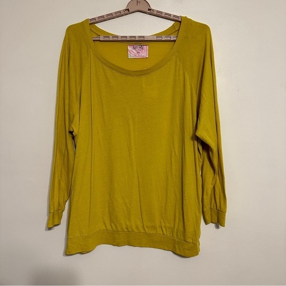 Nation LTD Raglan Long Sleeve Pullover Top Size 3X NWT - Picture 1 of 5